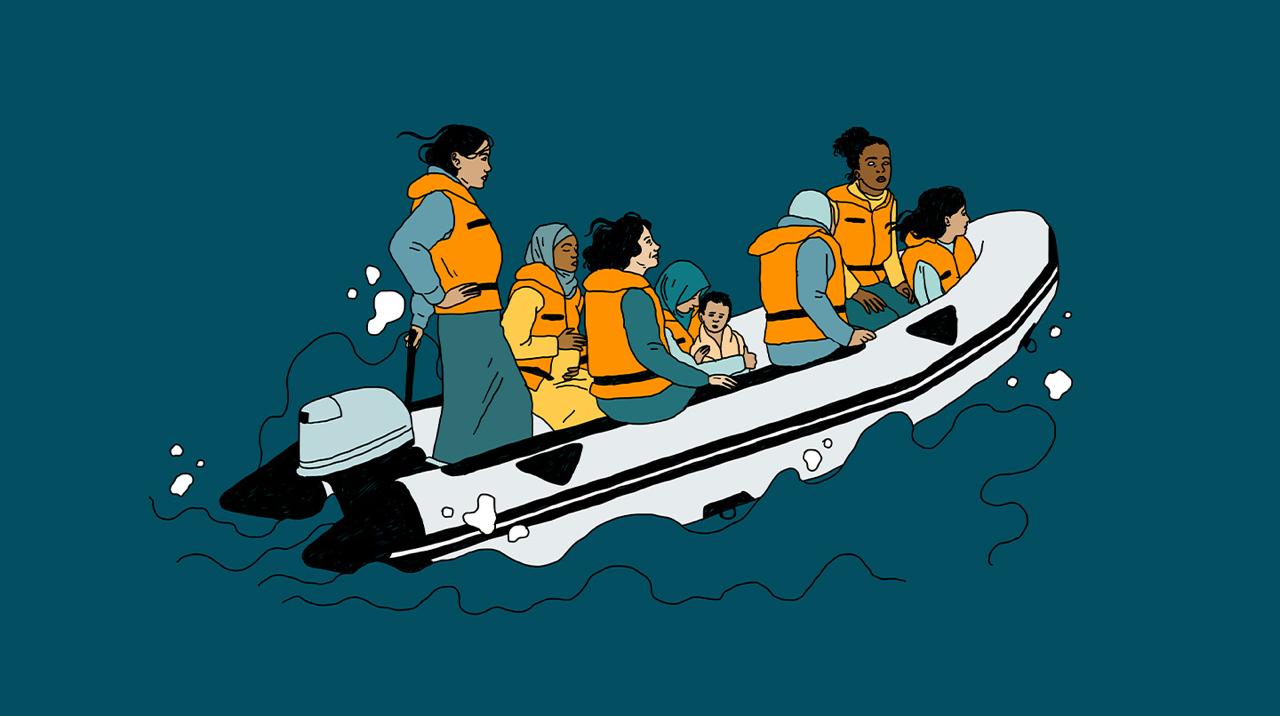 Affiche : Migrantes et combattantes
